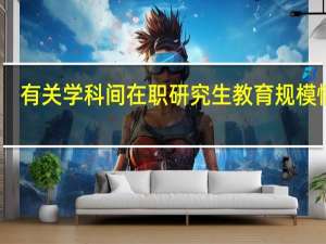 有关学科间在职研究生教育规模情况