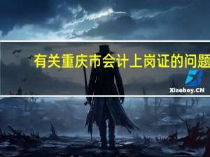 有关重庆市会计上岗证的问题