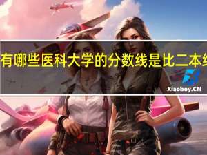 有哪些医科大学的分数线是比二本线低的