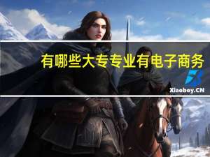 有哪些大专专业有电子商务