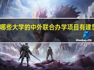 有哪些大学的中外联合办学项目有建筑学专业