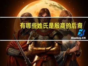 有哪些姓氏是殷商的后裔
