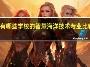 有哪些学校的智慧海洋技术专业比较出名