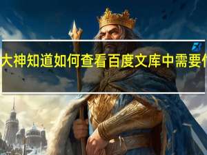 有哪位大神知道如何查看百度文库中需要付费的文档吗_