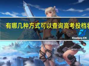有哪几种方式可以查询高考投档状态