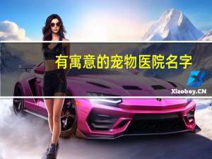 有寓意的宠物医院名字