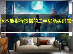 有房本但不能银行按揭的二手房能买吗 属于什么性质的