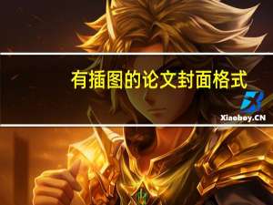 有插图的论文封面格式