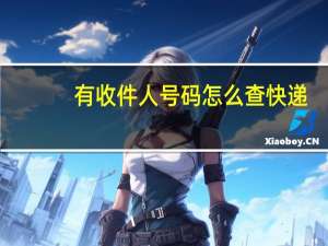 有收件人号码怎么查快递