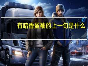 有暗香盈袖的上一句是什么
