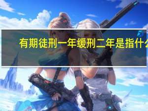 有期徒刑一年缓刑二年是指什么