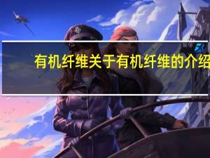 有机纤维 关于有机纤维的介绍