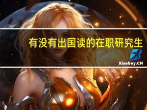 有没有出国读的在职研究生