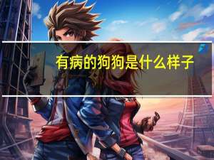有病的狗狗是什么样子