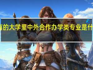 有的大学里中外合作办学类专业是什么意思