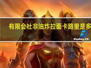 有限会社 非油炸拉面卡路里是多少