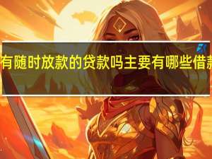 有随时放款的贷款吗 主要有哪些借款APP