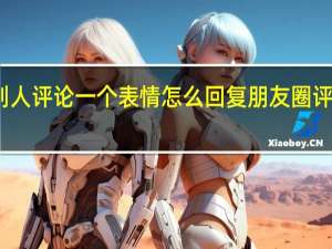 朋友圈别人评论一个表情怎么回复 朋友圈评论怎么发表情