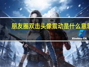 朋友圈双击头像震动是什么意思（微信朋友圈双击头像震动是什么意思）