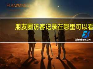 朋友圈访客记录在哪里可以看（朋友圈访客记录）