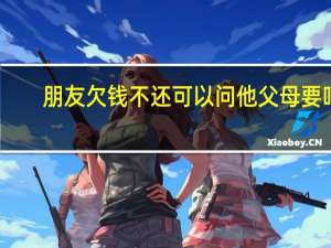 朋友欠钱不还可以问他父母要吗