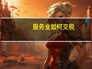 服务业如何交税