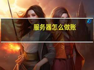服务器怎么做账