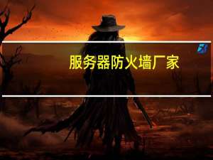 服务器防火墙厂家（服务器防火墙）