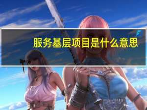 服务基层项目是什么意思？