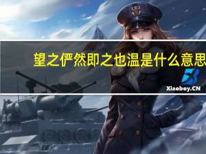 望之俨然即之也温是什么意思