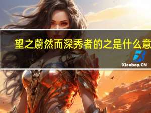 望之蔚然而深秀者的之是什么意思（望之蔚然而深秀者）