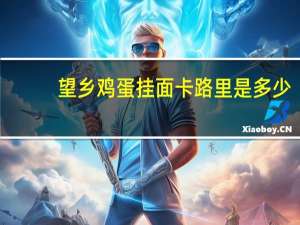 望乡 鸡蛋挂面卡路里是多少