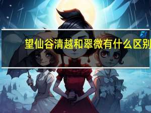 望仙谷清越和翠微有什么区别