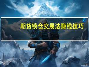 期货锁仓交易法赚钱技巧