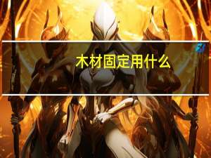 木材固定用什么