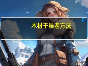 木材干燥老方法