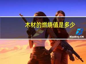 木材的燃烧值是多少