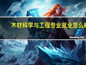 木材科学与工程专业就业怎么样
