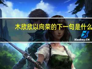 木欣欣以向荣的下一句是什么