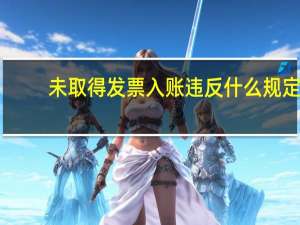 未取得发票入账违反什么规定（无发票入账违反了什么规定）