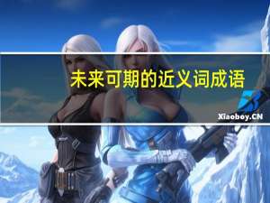 未来可期的近义词成语