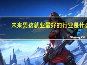 未来男孩就业最好的行业是什么