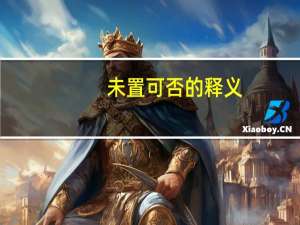 未置可否的释义（未置可否）