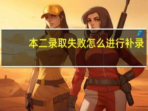 本二录取失败怎么进行补录