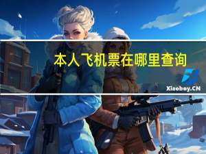 本人飞机票在哪里查询