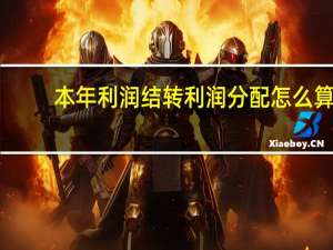 本年利润结转利润分配怎么算