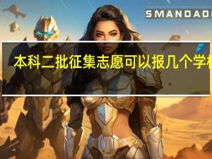 本科二批征集志愿可以报几个学校呢