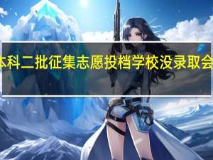 本科二批征集志愿投档学校没录取会怎么样