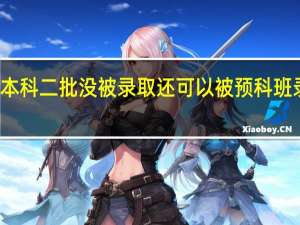 本科二批没被录取还可以被预科班录取吗