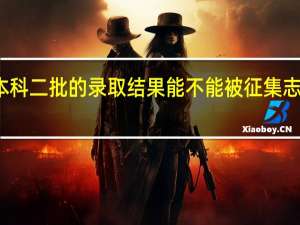 本科二批的录取结果能不能被征集志愿录取